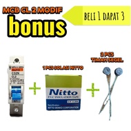 Buy 1 get 3 mcb modified anti-jeglek merlin gerin schneider cl2 2 ampere 1 phase c32n