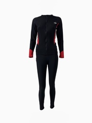 RAINBOW SWIMSUIT Terno Zipper top and Pants terno Rashguard Long Sleeve for women Outfit Sunproof Ra