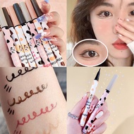 Black Liquid Eyeliner Waterproof Eyeliner Pencil 36H Long-Lasting Liquid Eye Liner Pen Quick-Dry No 