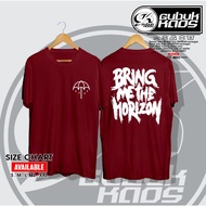 2023Newเสื้อยืดแขนสั้นเสื้อยืด พิมพ์ลายโลโก้ BMTH Bring Me The Horizon Kaos Music Distro GubukS-5XL