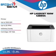 HP Laserjet 108W Mono Single-Function 4ZB80A Printer