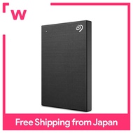 Seagate One Touch HDD with password function [with 3-year data recovery] 2TB black [PS5/PS4] tested external portable HDD compatible with Win Mac.