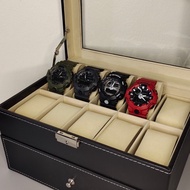Premium PU Leather Watch Display Storage Box Case 20 slot or 24 slot