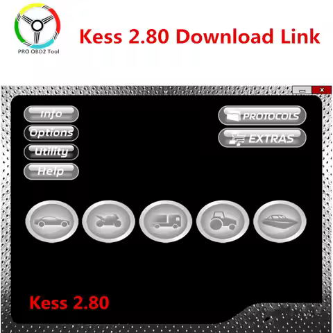 Newest KESS Ksuite 2.80 K-tag 2.25 for Kess V5.017 Cars Trucks ECU Programmer KESS 2.80 Online Versi