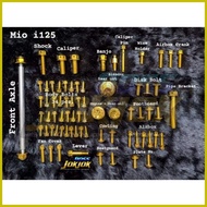 ◐ ♧ ▪ Heng Gold Bolts Set for Mio i125/M3/MSi