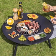 Household Stove Cooking Tea Table Outdoor Grill Barbecue Rack Multi-Functional Courtyard Barbecue Heating Stove Barbecue