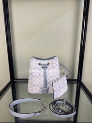 🎀Brand New Free Shipping💙Coach Town Bucket CEL14 CDY21 CBH07 CDA92 CEA23 經典老花Rowan抽繩發財水桶包 子母包 斜孭袋 塗層