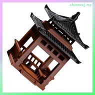 Fish Tank Tree Decor Aquarium Decorations Gazebo Model Outdoor Ornaments Desktop Lantern Pavilion St