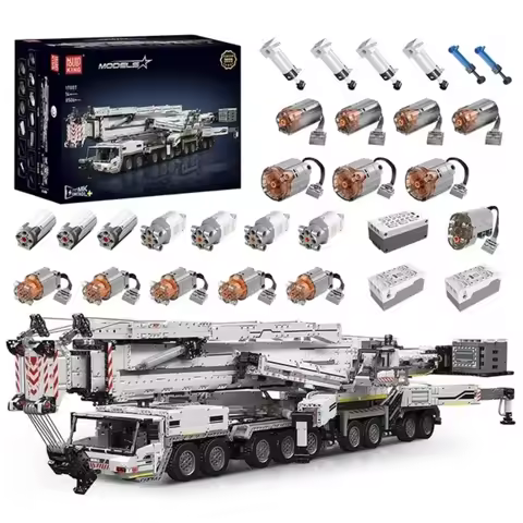 Mould King 17007/17008 Technical Car Toys Motorized LTM 11200 Crane Truck Building Block Assembly Mo