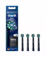 Oral-B - EB50 PRO(4支裝黑色)電動牙刷替換CrossAction多動向交叉刷頭 - 平行進口
