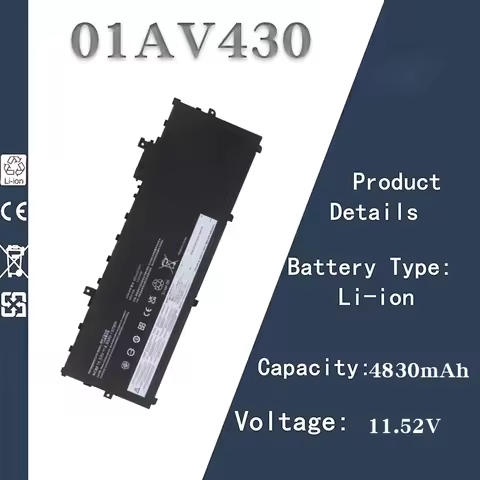Replacement Laptop Battery for Lenovo X1 | 11.52V 4830mAh | Compatible with SB10K97588 SB10K97587 01