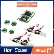 Mini PCIe 4 Ports RS422 RS485 Db9 Com Half Size Mini PCI Express Serial Port Industrial I/O Controll