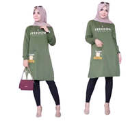 TERMURAH!! BAJU TUNIK BABY TERRY PREMIUM KUALITAS BAGUS/KAOS PANJANG WANITA/KAOS MUSLIMAH PREMPUAN/T