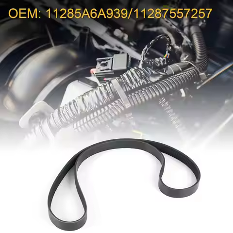 11287557257 Alternator Power Steering Pump V-Ribbed Serpentine Belt Fit For BMW 550i 650i 750i 750l 