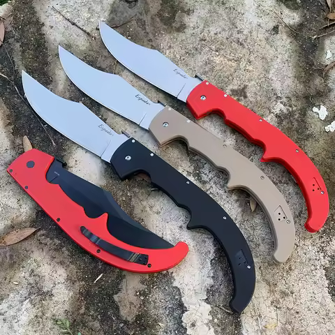 XL Espada Folding Knife Professional Hunting Knife AUS-10A Steel G10 Handle Utility Pocket Knives fo
