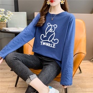 Tshirt Woman Baju T Shirt Perempuan Lengan Panjang Plain Murah Women Plus Size Long Sleeve Wanita