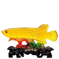 Golden Arowana TV Cabinet Home Accessories Craft Decoration Gifts Living Room Decorations Decoration