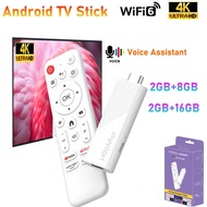 Stick TV Pintar 14 Quad Core Allwinner H313 2.4G 5G Dual Wifi 6 4K HDR Pembantu Suara Pemain Media S