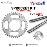 YAKIMOTO CHAIN AND SPROCKET SET FOR DREAM VEGA FORCE SNIPER150 SMASH FURY CB110 XRM TMX SUPREMO BARA
