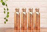 Copper Tamba Water Bottle Rust Proof IN Hammered Design Water Bottle For Home &amp; Office 1L Capacity