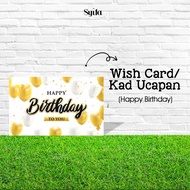 [TOP SELLING] WISH CARD I BORONG KAD UCAPAN I THANK YOU CARD I SPECIAL FOR YOU CARD I HAPPY BIRTHDAY CARD
