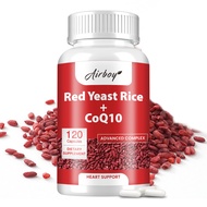 Red Yeast Rice CoQ10 Supplement - Red Yeast Rice 1200 mg. 100 mg CoQ10 per capsule, third party test