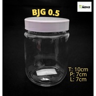 BJG Glass Jar 0.5 C 10x7x7 cm