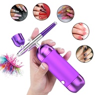 Mini Nail Art Airbrush with Compressor Nails Paint For Makeup Painting Cake Portable Face Mist Sprayer Nails Air Brush Kit Tools