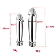 1PC Metal Dildo Silicone Enema Cleaning Shower Vaginal Wash Home Enema Anal Wash Douche Nozzle Anaal