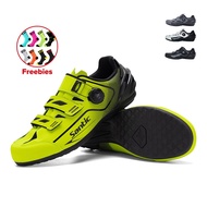 Santic Non-locking Cycling Shoes for Men and Women Fitgo Lacing System Road Bike Shoes Breathable Non Cleats Shoes Unlocked Cycling Shoes WS23042