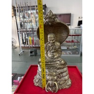 2555 Lp Thuad 9” Phra Bucha Made 237 Pcs Ajahn Klang Seng Wat Khao Kud 亚曾刚成，9”龙婆托铜质金身，限量版237尊（8x15寸高