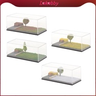 Lohobby Car Model Display Case 1/64 Scale Diecast Car Diorama Display Scene Miniature Scene Parking 