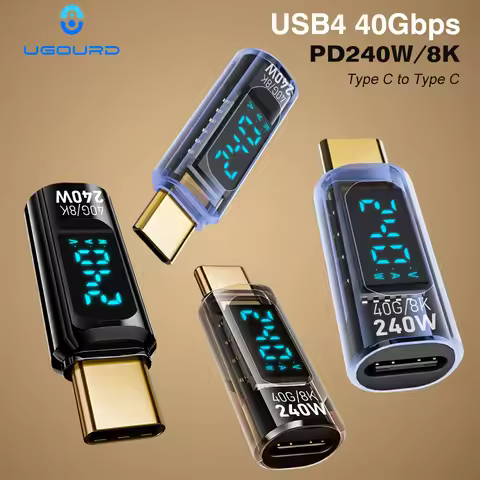 40Gbps USB4 Type C Adapter Digital Display USB 4 80Gbps Thunderbolt 4/5/3 Cable Connector USB-C to U