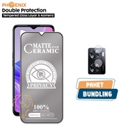 LAYAR 2 IN 1 Tempered Glass Privacy Package Oppo A77 4G/A77S Anti-Scratch Screen Free Tempered Glass