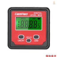 GemRed Level Box Angle Gauge Digital Angle Finder Inclinometer Level Gauge Magnetic Base
