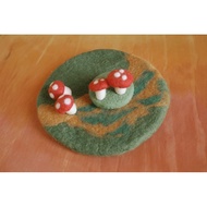 Wooden Ailee - Toadstool Felt Mat
