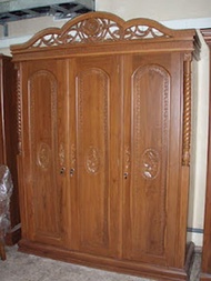 Almari pakaian Tiara 3 pintu/almari baju / almari baju jati / Jepara cushion