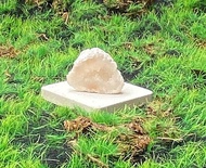 能量擺飾-瑪瑙可愛開口笑白晶洞 招財 療癒 開運 原礦 快速出貨