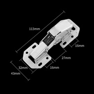 songni Non-drilling Silent Hinge Repair Kit Cabinet Hinge adjustable Soft Close Hinge