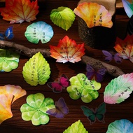 New Product Ready Stock High-value Creative Simulation Leaf Shape Post-it Notes Stick Painting Eleme