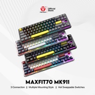 Fantech Maxfit70 MK911 Wireless Bluetooth Wired 65% Mechanical Gaming Keyboard