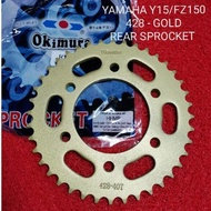 YAMAHA Y15-428 /FZ150-428 (GOLD) REAR SPROCKET