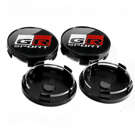 4pcs 60mm bánh xe trung tâm rim Ốp vành bánh xe vỏ bọc trang trí hubcaps 56mm Logo tấm gắn logo nhôm