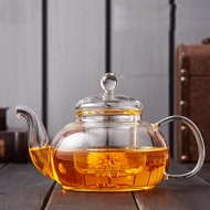 Flower tea teapot glass with strainer glass teapot strainer premium tea pot tea flower cafe tea hous