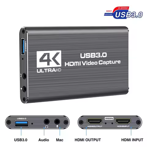 Navceker USB 3.0 HDMI Game Capture Card 1080P 4K placa de video Reliable streaming Adapter For Live 