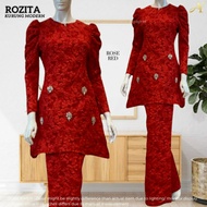 💥ROZITA KURUNG MODEN MOM LACE PUFF EXCLUSIVE💥baju raya mirah borong dresses rozita lace