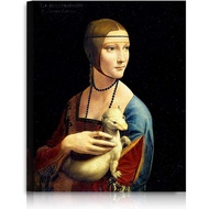 Lady with An Ermine By Leonardo Da Vinci The World Classic Art Reproductions Giclee Canvas Prints Wa