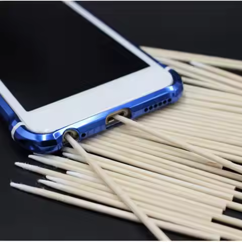 100 X Cotton Stick Clean Tool for AirPod Earphone Phone Port