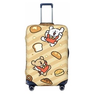 หมามอลทีส ผ้าคลุมกระเป๋าเดินทาง ผ้าสแปนเด็กซ์ แบบยืดหยุ่น ยืดหยุ่น Maltese Puppy Luggage Cover 18 20