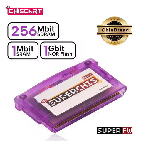 SuperChis Prime GBA Cart Reader with 256KB SRAM, 1Gbit NOR Flash, 1Mbit SRAM, SuperFW for GBA, GB Pl